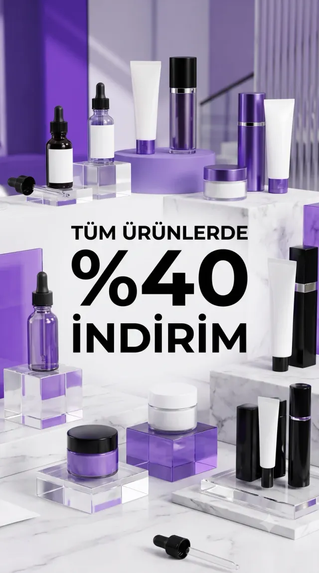 Tüm ürünlerde yüzde 40 indirim iddiası içeren örnek sponsorlu ürün videosu